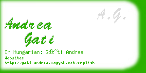 andrea gati business card